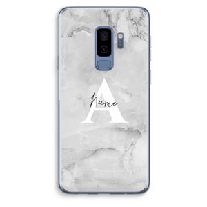 CaseCompany Ivory Marble: Samsung Galaxy S9 Plus Transparant Hoesje
