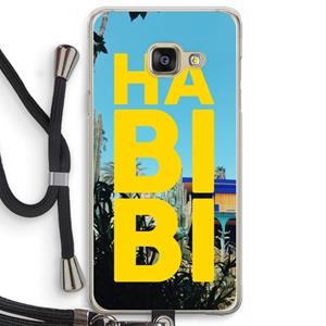CaseCompany Habibi Majorelle : Samsung Galaxy A3 (2016) Transparant Hoesje met koord