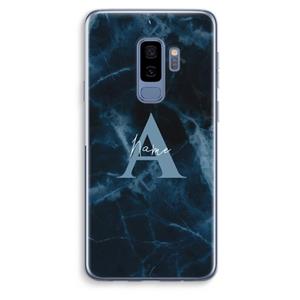 CaseCompany Midnight Marble: Samsung Galaxy S9 Plus Transparant Hoesje