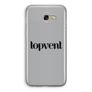 CaseCompany Topvent Grijs Zwart: Samsung Galaxy A5 (2017) Transparant Hoesje