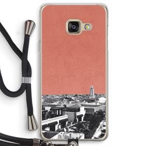 CaseCompany Marrakech Skyline : Samsung Galaxy A3 (2016) Transparant Hoesje met koord