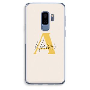 CaseCompany Amber Script: Samsung Galaxy S9 Plus Transparant Hoesje
