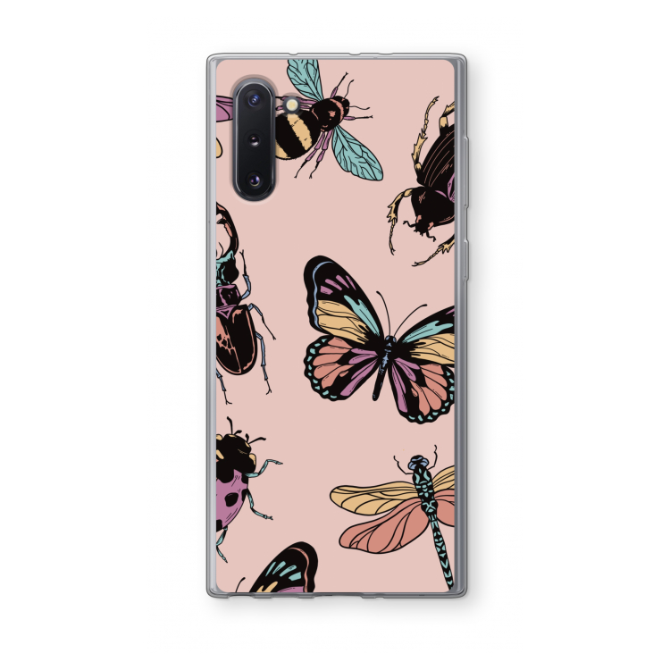 CaseCompany Tiny Bugs: Samsung Galaxy Note 10 Transparant Hoesje