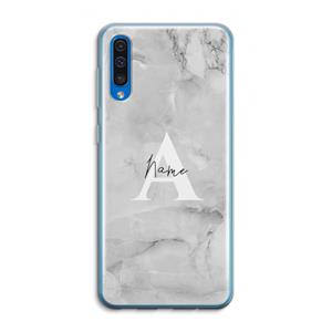 CaseCompany Ivory Marble: Samsung Galaxy A50 Transparant Hoesje