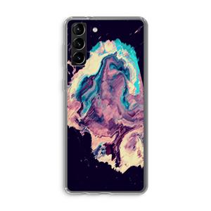 CaseCompany Cosmic Silence: Samsung Galaxy S21 Plus Transparant Hoesje