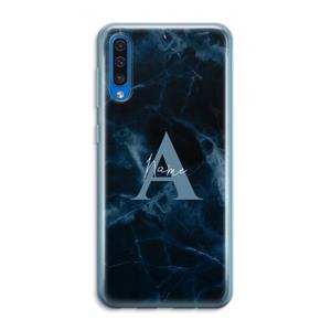CaseCompany Midnight Marble: Samsung Galaxy A50 Transparant Hoesje