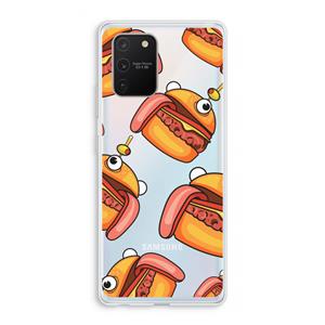 CaseCompany Hamburger: Samsung Galaxy S10 Lite Transparant Hoesje