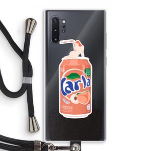 CaseCompany S(peach)less: Samsung Galaxy Note 10 Plus Transparant Hoesje met koord