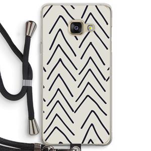 CaseCompany Marrakech Arrows: Samsung Galaxy A3 (2016) Transparant Hoesje met koord
