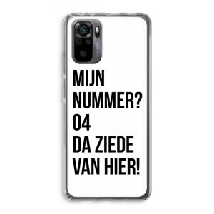 CaseCompany Da ziede van hier: Xiaomi Redmi Note 10 Pro Transparant Hoesje