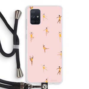 CaseCompany Dans #2: Samsung Galaxy A71 Transparant Hoesje met koord