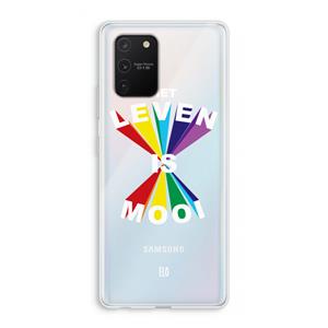 CaseCompany Het Leven Is Mooi: Samsung Galaxy S10 Lite Transparant Hoesje