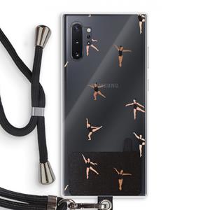 CaseCompany Dancing #1: Samsung Galaxy Note 10 Plus Transparant Hoesje met koord