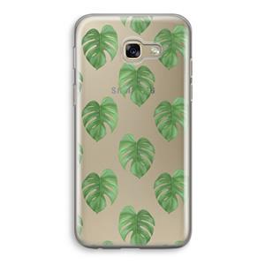 CaseCompany Monstera leaves: Samsung Galaxy A5 (2017) Transparant Hoesje