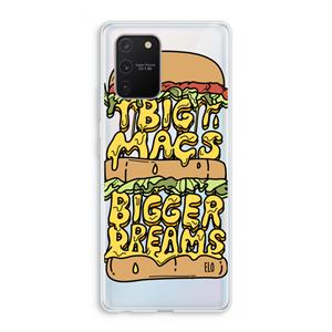 CaseCompany Big Macs Bigger Dreams: Samsung Galaxy S10 Lite Transparant Hoesje