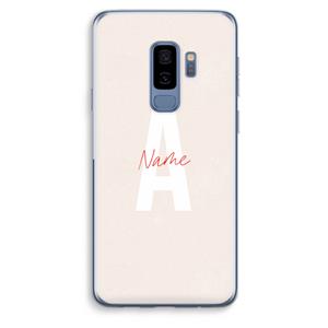 CaseCompany Strawberry Milkshake: Samsung Galaxy S9 Plus Transparant Hoesje