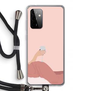 CaseCompany Wine: Samsung Galaxy A72 5G Transparant Hoesje met koord