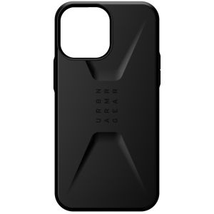 Urban Armor Gear UAG - Civilian backcover hoes - iPhone 13 Pro Max - Zwart + Lunso Tempered Glass