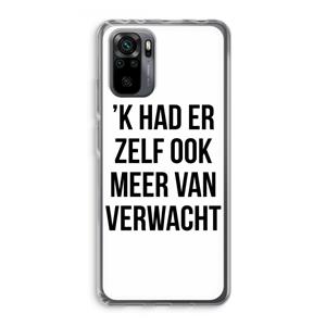 CaseCompany Meer verwacht: Xiaomi Redmi Note 10 Pro Transparant Hoesje