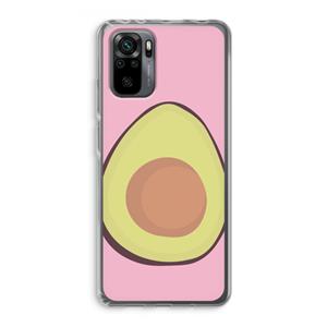 CaseCompany Avocado: Xiaomi Redmi Note 10 Pro Transparant Hoesje