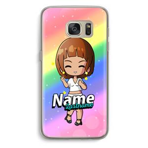 CaseCompany Chibi Maker vrouw: Samsung Galaxy S7 Transparant Hoesje