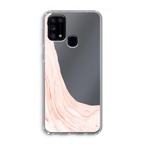 CaseCompany Peach bath: Samsung Galaxy M31 Transparant Hoesje