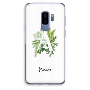 CaseCompany Green Brush: Samsung Galaxy S9 Plus Transparant Hoesje