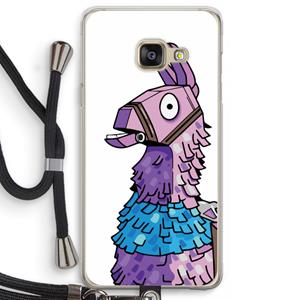 CaseCompany Lama: Samsung Galaxy A3 (2016) Transparant Hoesje met koord