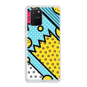 CaseCompany Pop Art #1: Samsung Galaxy S10 Lite Transparant Hoesje