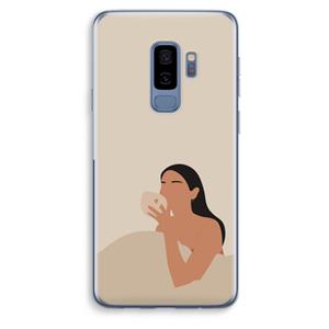 CaseCompany Fresh coffee: Samsung Galaxy S9 Plus Transparant Hoesje