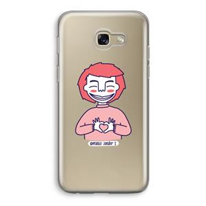 CaseCompany Hartje: Samsung Galaxy A5 (2017) Transparant Hoesje