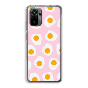 CaseCompany Dancing eggs: Xiaomi Redmi Note 10 Pro Transparant Hoesje