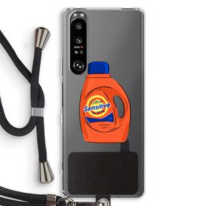 CaseCompany Ultra Sensitive: Sony Xperia 1 III Transparant Hoesje met koord