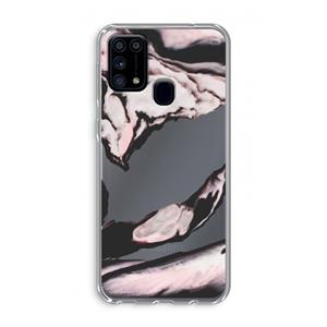 CaseCompany Roze stroom: Samsung Galaxy M31 Transparant Hoesje