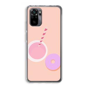 CaseCompany Donut: Xiaomi Redmi Note 10 Pro Transparant Hoesje