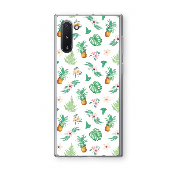 CaseCompany Ananas bladeren: Samsung Galaxy Note 10 Transparant Hoesje