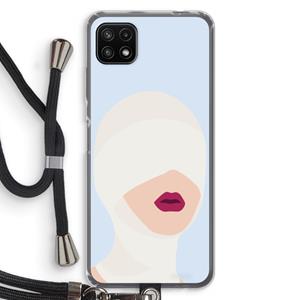 CaseCompany Incognito: Samsung Galaxy A22 5G Transparant Hoesje met koord