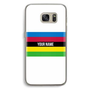 CaseCompany WK Wielrennen: Samsung Galaxy S7 Transparant Hoesje