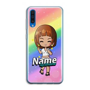 CaseCompany Chibi Maker vrouw: Samsung Galaxy A50 Transparant Hoesje