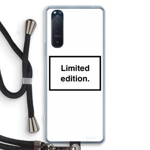 CaseCompany Limited edition: Sony Xperia 5 II Transparant Hoesje met koord