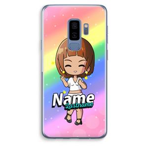 CaseCompany Chibi Maker vrouw: Samsung Galaxy S9 Plus Transparant Hoesje