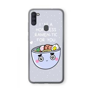CaseCompany I'm A Hopeless Ramen-Tic For You: Samsung Galaxy A11 Transparant Hoesje