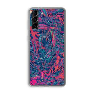 CaseCompany Sleeping Dreams: Samsung Galaxy S21 Plus Transparant Hoesje