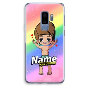 CaseCompany Chibi Maker man: Samsung Galaxy S9 Plus Transparant Hoesje
