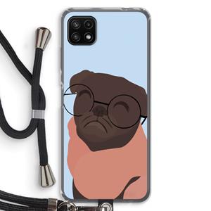 CaseCompany Ludo: Samsung Galaxy A22 5G Transparant Hoesje met koord