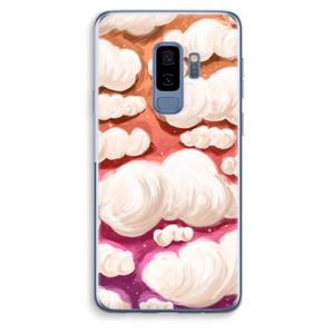 CaseCompany Katoen Wolken: Samsung Galaxy S9 Plus Transparant Hoesje