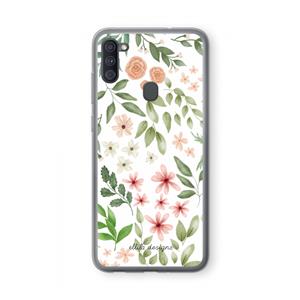 CaseCompany Botanical sweet flower heaven: Samsung Galaxy A11 Transparant Hoesje