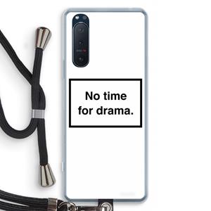 CaseCompany No drama: Sony Xperia 5 II Transparant Hoesje met koord