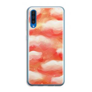 CaseCompany Lichte Wolken: Samsung Galaxy A50 Transparant Hoesje