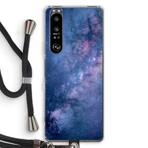 CaseCompany Nebula: Sony Xperia 1 III Transparant Hoesje met koord